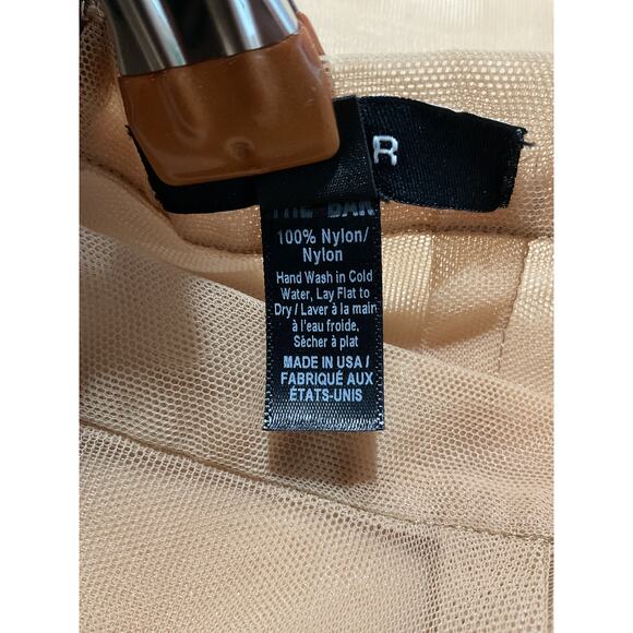 The Bar 'Louis' Beige Nylon Skirt Size 6 - Picture 5 of 5